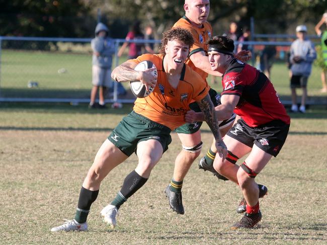 GCDRU First Grade (Phil Temperton Cup) Grand Final. Dolphins vs. Knights. Milan Cookson. 19 August 2023 Broadbeach Waters Picture by Richard Gosling