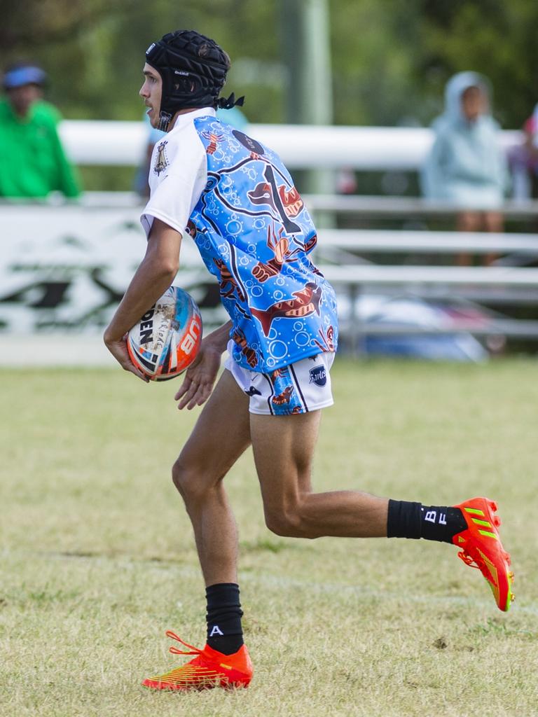 Chris Woodbridge in the 2023 Warriors Reconciliation Knockout Carnival. Picture: Kevin Farmer