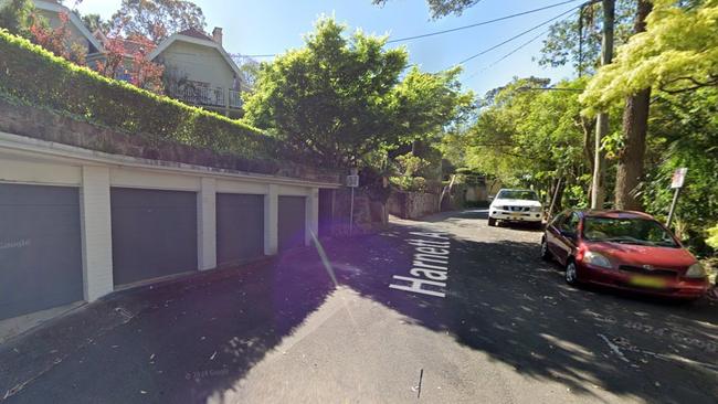 A photo of the proposed location of the disabled parking space in Mosman.