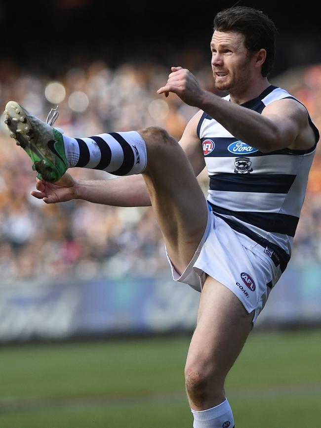 Injury couldn’t stop Patrick Dangerfield against Hawthorn.