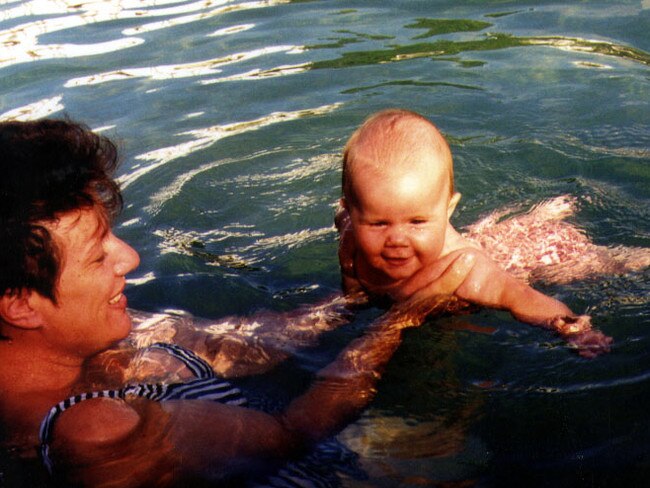 Kathleen Folbigg with baby Laura, who also died.