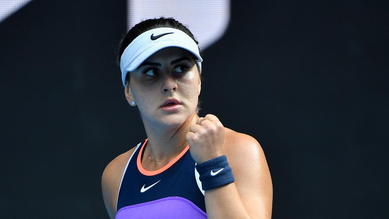Canada's Bianca Andreescu won her first match in 15 months on the opening day of the Australian Open.