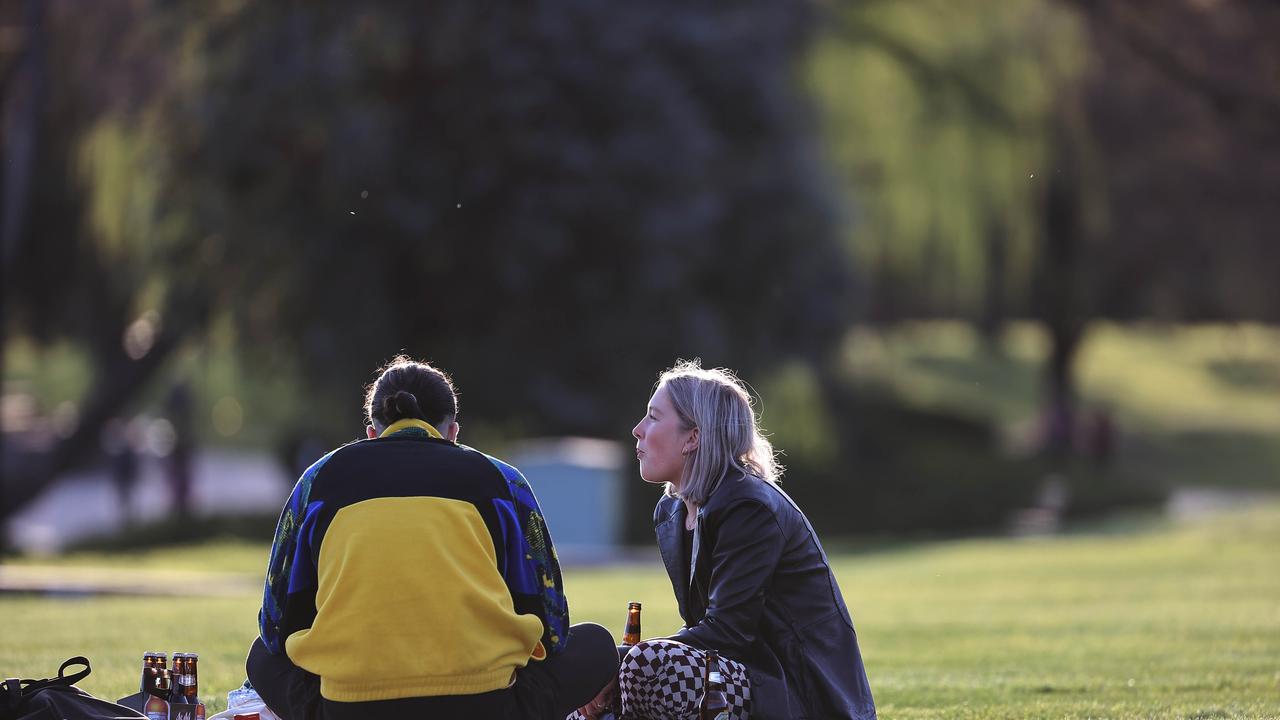 Canberrans enjoy a picnic during extended outdoor recreation allowances. Picture: Newswire/Gary Ramage