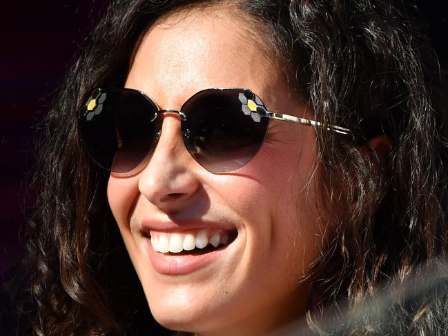 Rare appearance: Xisca Perello, the girlfriend of Spain's Rafael Nadal, attended the Australian Open this weekend. Picture: AFP 