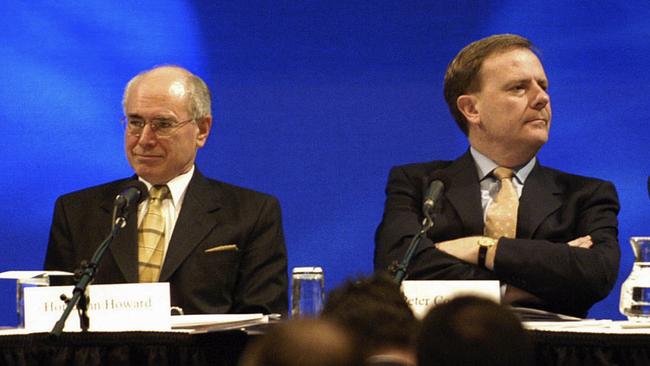 Peter Costello knew the leadership transition was not going happen when John Howard ‘became a war leader’. Picture: AAP