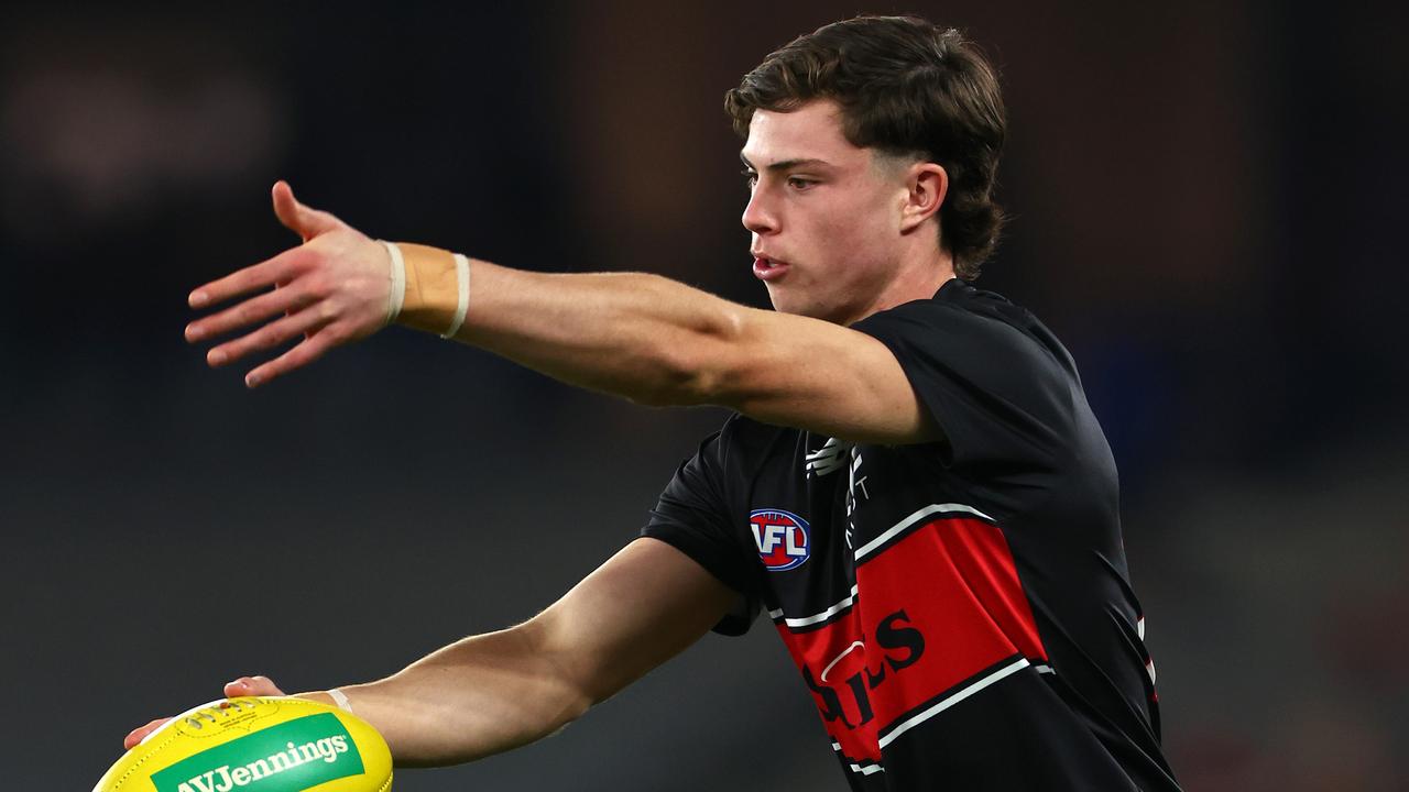 Darcy Wilson was one of St Kilda’s best in his eighth AFL game. Picture: Quinn Rooney/Getty Images