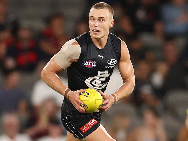 Patrick Cripps looked in great touch for the Blues. Picture: Michael Klein