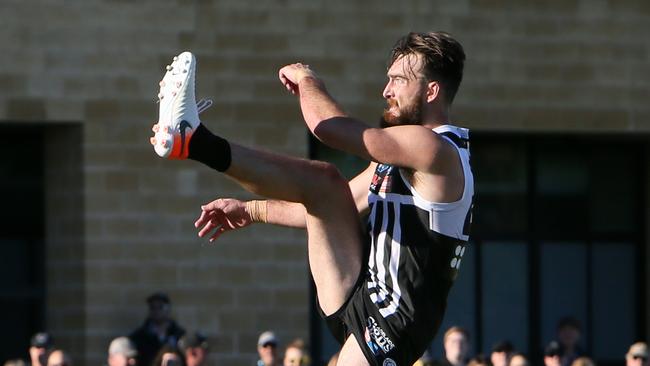 Charlie Dixon kicked three goals in the win against South Adelaide. Picture: AAP/Emma Brasier