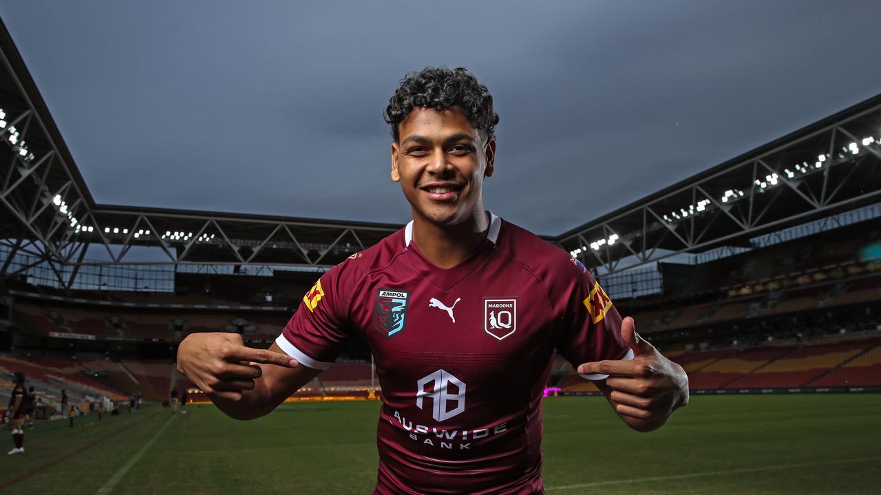 State of Origin 2022 Queensland Maroons team media Day from Suncorp Stadium, Queensland. Maroons debutant Selwyn Cobbo. Picture: Zak Simmonds