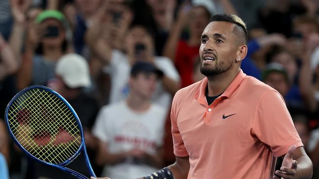 Nick Kyrgios started the ace movement. Picture: Jonathan DiMaggio/Getty