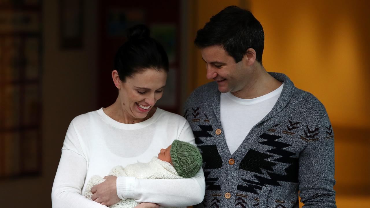 Ardern welcomed baby Neve amid her time as Prime Minister. Picture: Hannah Peters