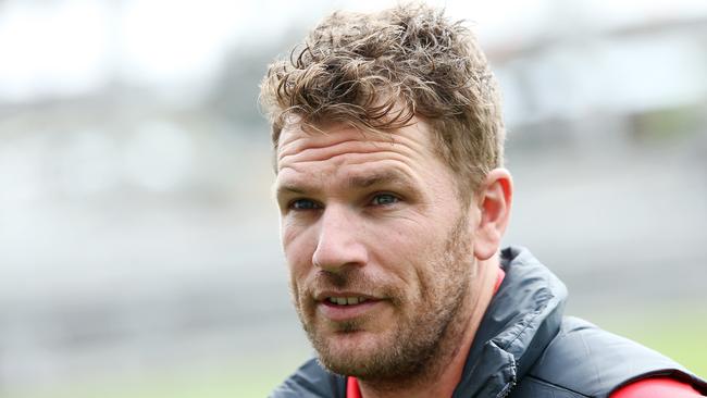 Aaron Finch is keen to play with Geelong again this season. Picture: Alan Barber