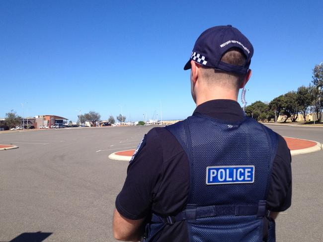 Police at the scene. Picture: Geraldton Guardian