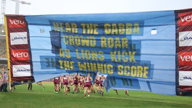 The Brisbane Lions spelt winning wrong in 2018. Picture: Twitter/@brisbanelions