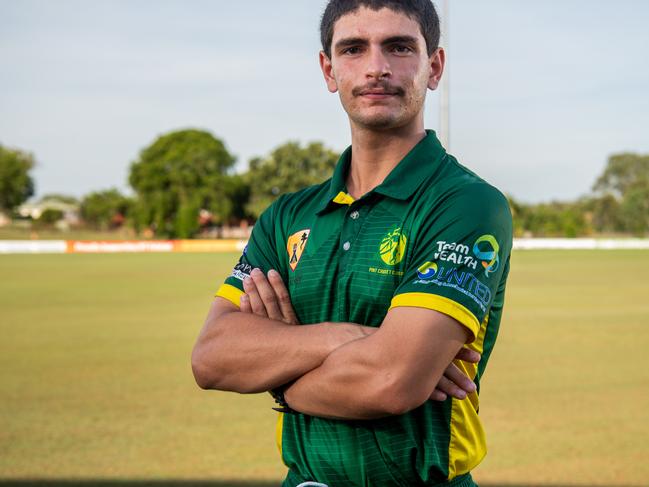 Farzan Chowna from Pint ahead of the 2024 Darwin & Districts Cricket Competition. Picture: Pema Tamang Pakhrin