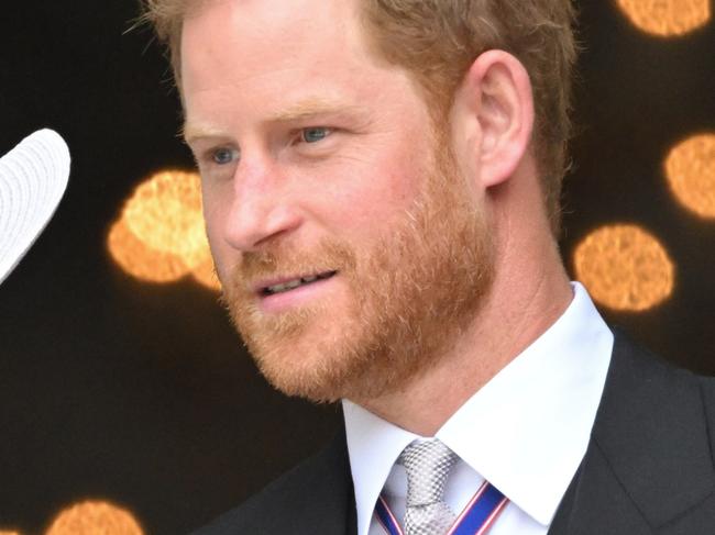 LONDON, ENGLAND - JUNE 03: Meghan, Duchess of Sussex, Prince Harry, Duke of Sussex and Zara Tindall attend the National Service of Thanksgiving at St Paul's Cathedral on June 03, 2022 in London, England. The Platinum Jubilee of Elizabeth II is being celebrated from June 2 to June 5, 2022, in the UK and Commonwealth to mark the 70th anniversary of the accession of Queen Elizabeth II on 6 February 1952. (Photo by Karwai Tang/WireImage)