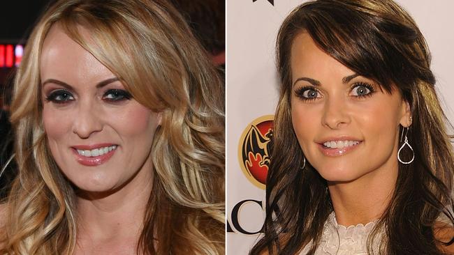 Stormy Daniels, left, and Karen McDougal, right, have vastly different tales. Pictures: AFP/Getty Images