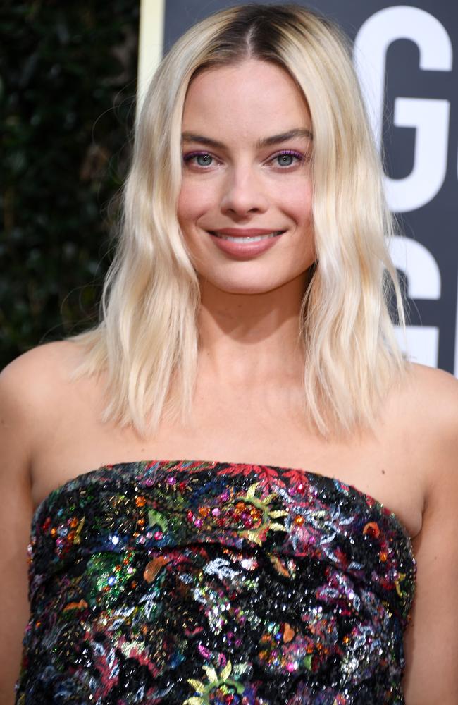 Margot Robbie wears Chanel. Picture: Valerie Macon/AFP