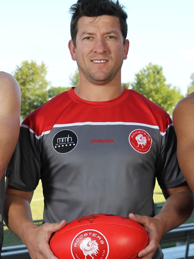 Josh Carr after his appointment as North Adelaide coach. Picture: Emma Brasier