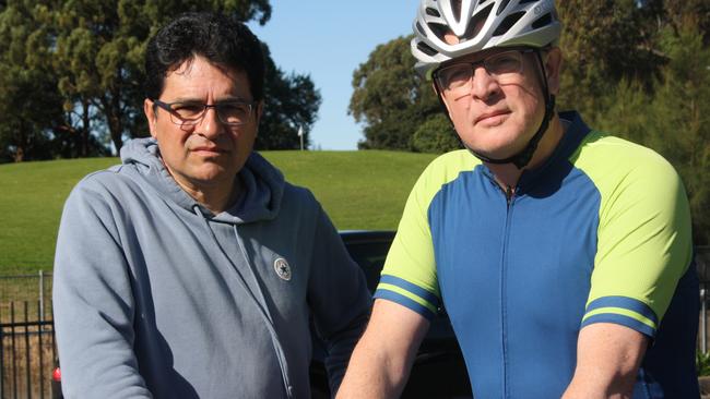 (L-R) Charlie Tomarchio and Michael Young, who have led the street's efforts to Council. Picture: Alexi Demetriadi