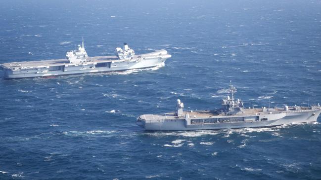 50 vessels are also taking part in the NATO manoeuvres. Picture: Twitter/@HMSPWLS