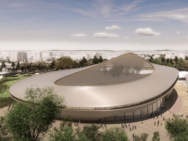 An artist’s impression of the Brisbane Aquatic Centre proposal