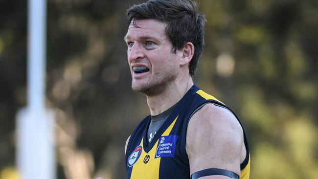 Daniel Keenan in action for Hurstbridge. Picture: Nathan McNeill