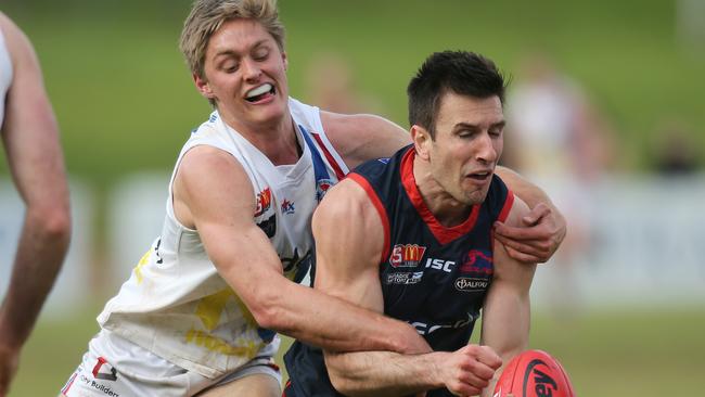 Norwood's Matthew Panos has been sidelined because of a small fracture in his heel. Picture: Dean Martin/AAP