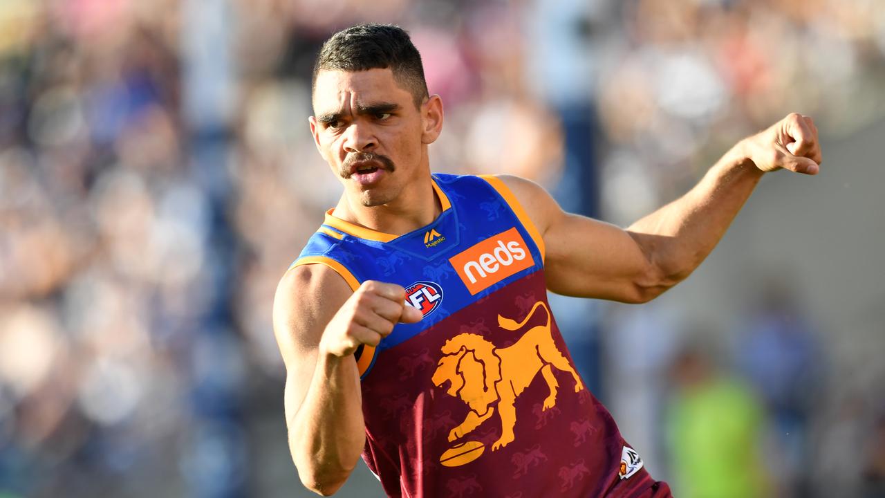 Charlie Cameron of the Lions booted five goals as his side defeated Geelong.