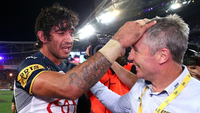 Johnathan Thurston and Paul Green had a special bond. Picture: Cameron Spencer/Getty Images