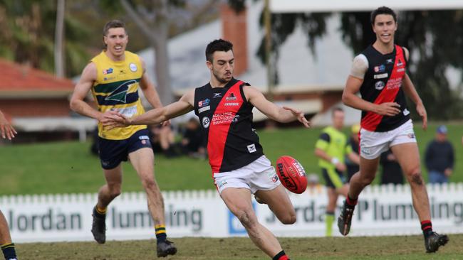 West Adelaide’s Brett Turner will miss the rest of the season after having ankle surgery. Picture: Russell Millard/AAP