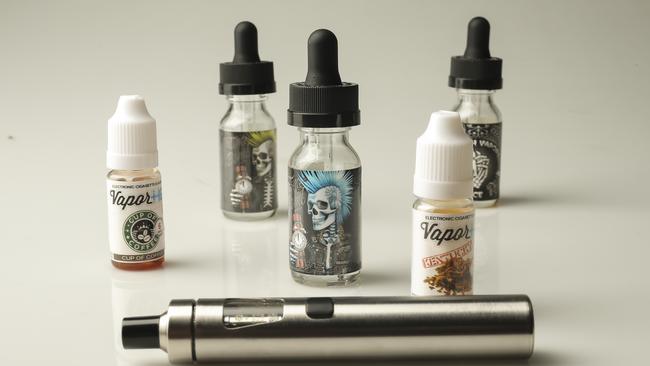 Vaping supporters say the e-cigarettes help smokers quit. Picture: Mark Cranitch.