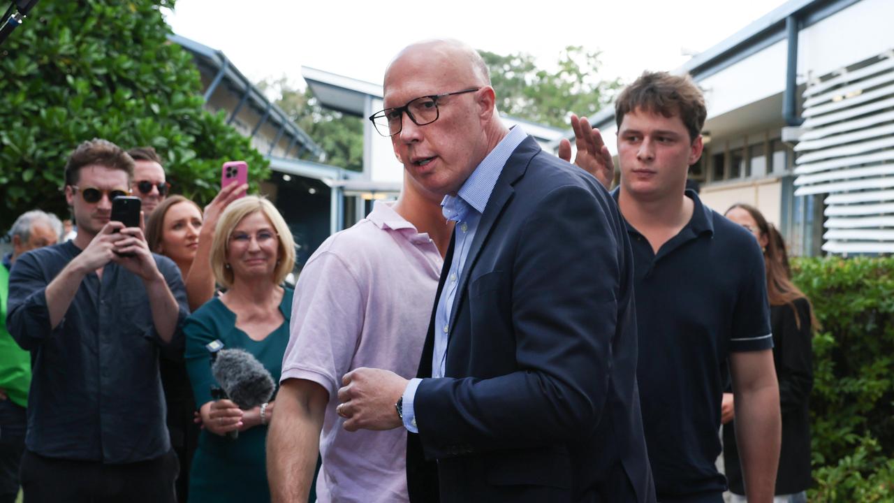 Internal Liberal polling show Peter Dutton will struggle to win or drag Labor into a minority government. Picture: Adam Head / NewsWire