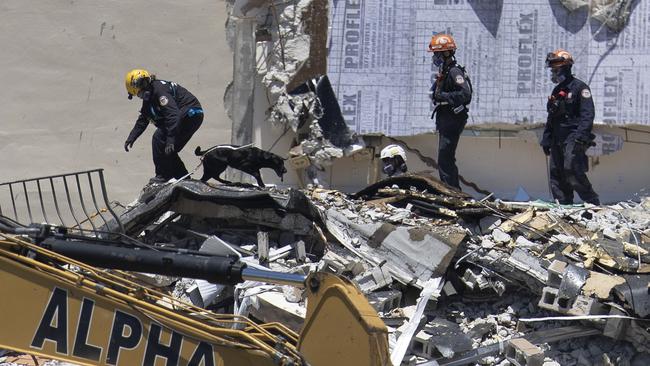 Rescue teams have stressed survivors could still be found under rubble, five days after the collapse.  Picture: Joe Raedle/Getty Images