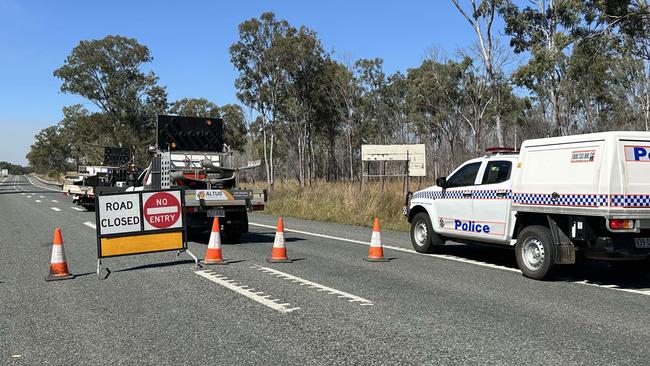 The Bruce Highway has been shut down after another crash involving a truck between Bundaberg and Gladstone. Photo: Kerri-Anne Mesner