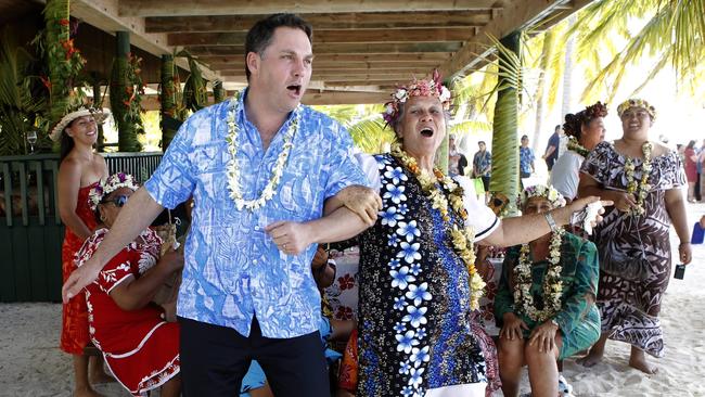 Richard Marles at the Pacific Islands Forum in 2012. .