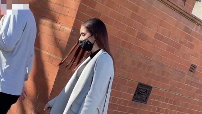 Jazmine Freeman leaving Wagga Local Court on Tuesday August 10.