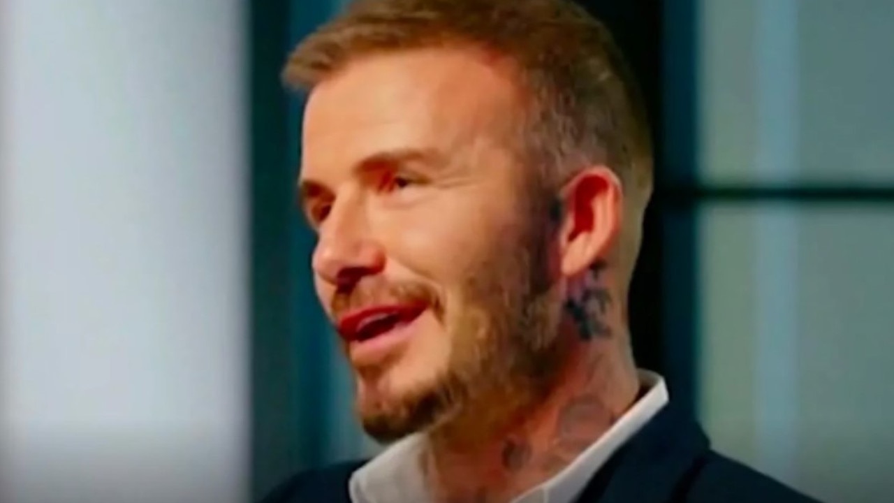 David Beckham in an interview on the Sunday Project. Picture: Channel 10