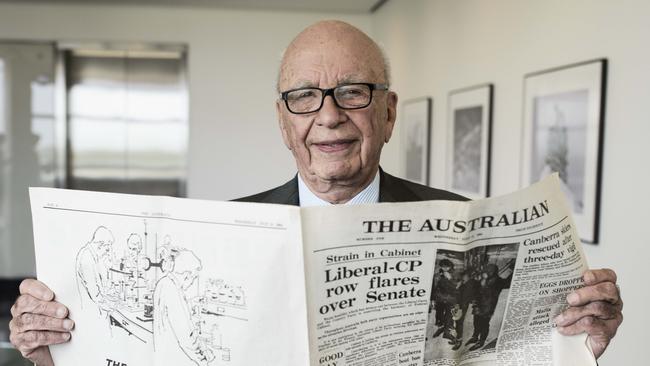 Rupert Murdoch in Los Angeles in 2014. Picture: Rainer Hosch