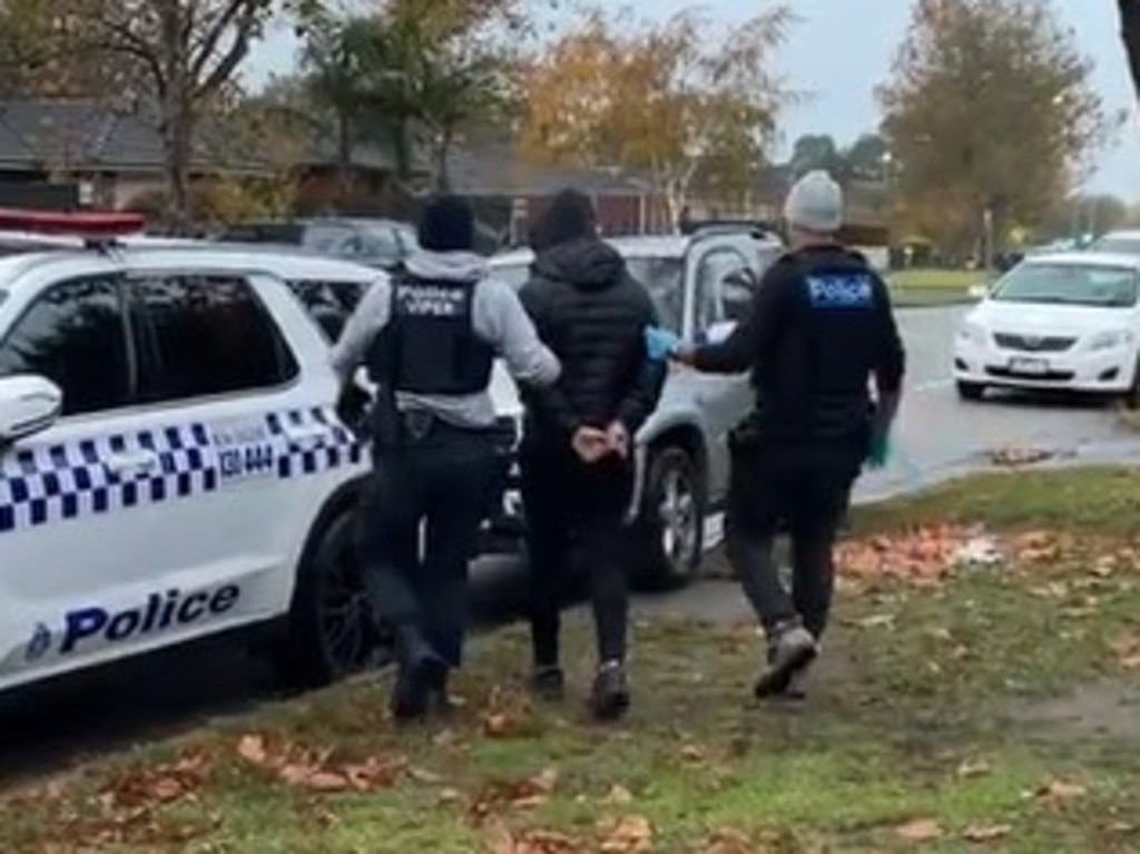 Police arrested three men on Wednesday, accusing them of running a car-theft ring. Picture: Victorian Police