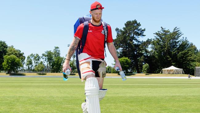 Ben Stokes at Canterbury training in Rangiora, New Zealand.