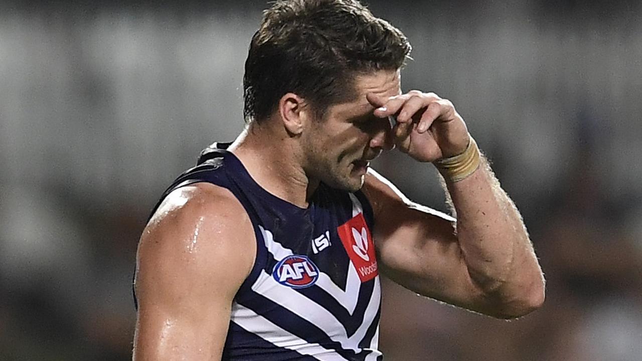 The Dockers showed they weren’t afraid to make hard calls, moving the troubled Jesse Hogan on. Picture: Getty Images