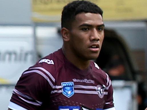 Manly Sea Eagles SG Ball side playing first game of the season against North Sydney at Brookvale Oval.Simi Afeaki Brookvale, NSW, Australia, 10 February 2018. (AAP Image/Annika Enderborg)