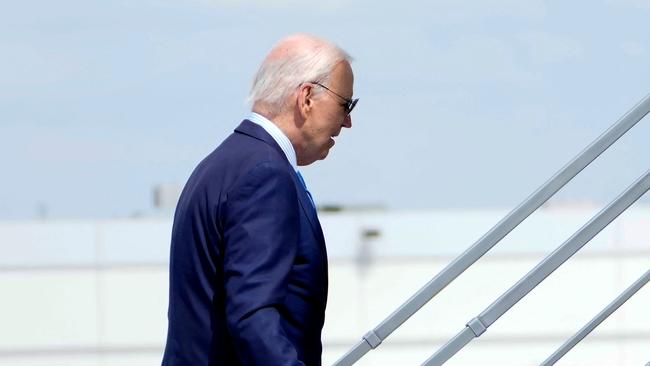 President Biden said he planned to return to the campaign trail next week. Picture: Kent Nishimura / AFP