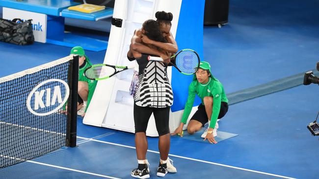 Venus Williams was the personification of sportsmanship after the loss. Picture: Alex Coppel.