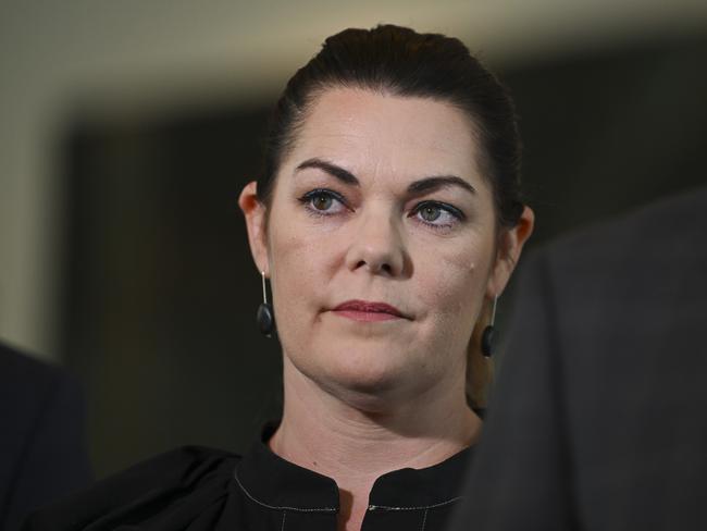 After being almost invisible for two-and-half years, Sarah Hanson-Young, has been everywhere. Picture: Martin Ollman