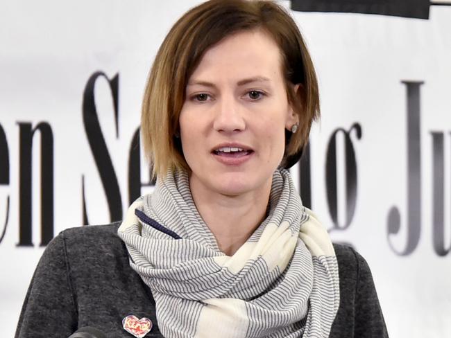 Rachel Crooks says Donald Trump kissed her forcibly. Picture: Mike Coppola/Getty Images