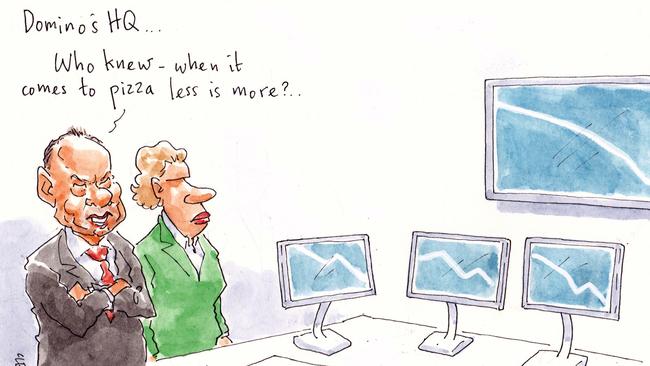 Rod Clement Margin Call cartoon for 01-03-2018Version: Business Cartoon  (Original)COPYRIGHT: The Australian's artists each have different copyright agreements in place regarding re-use of their work in other publications.Please seek advice from the artists themselves or the Managing Editor of The Australian regarding re-use.