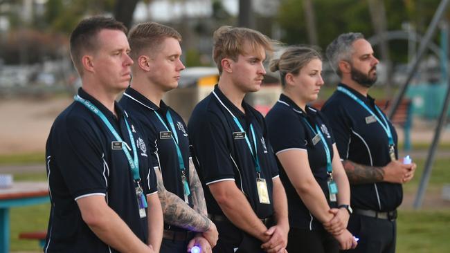 National Police Remembrance Candlelight Vigil 2023 at the Rockpool, Townsville. Picture: Evan Morgan