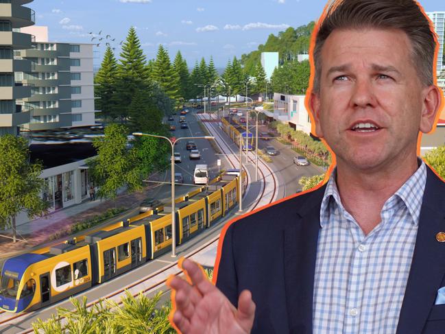 deputy prem on light rail